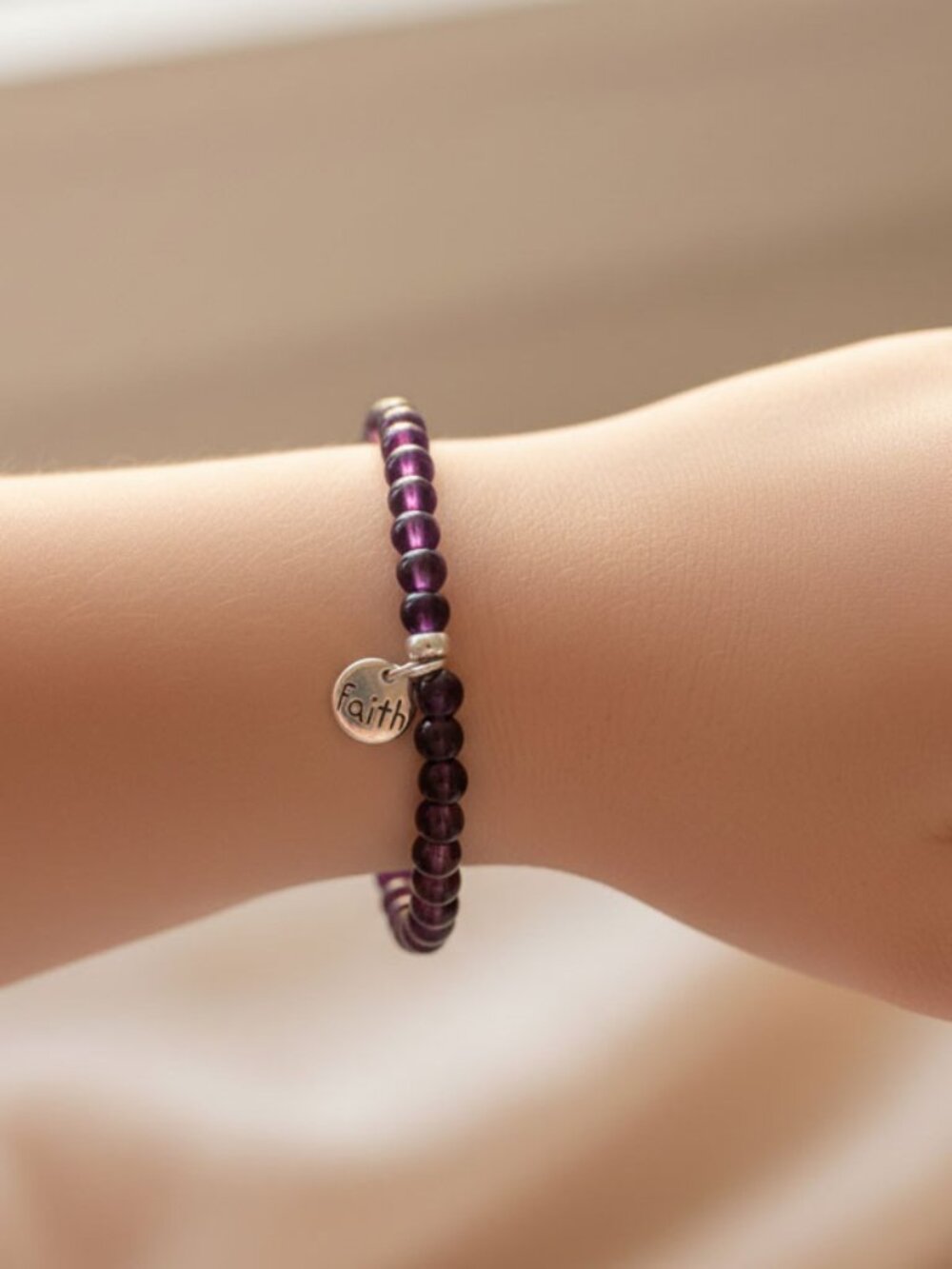 Girls Amethyst Bracelet